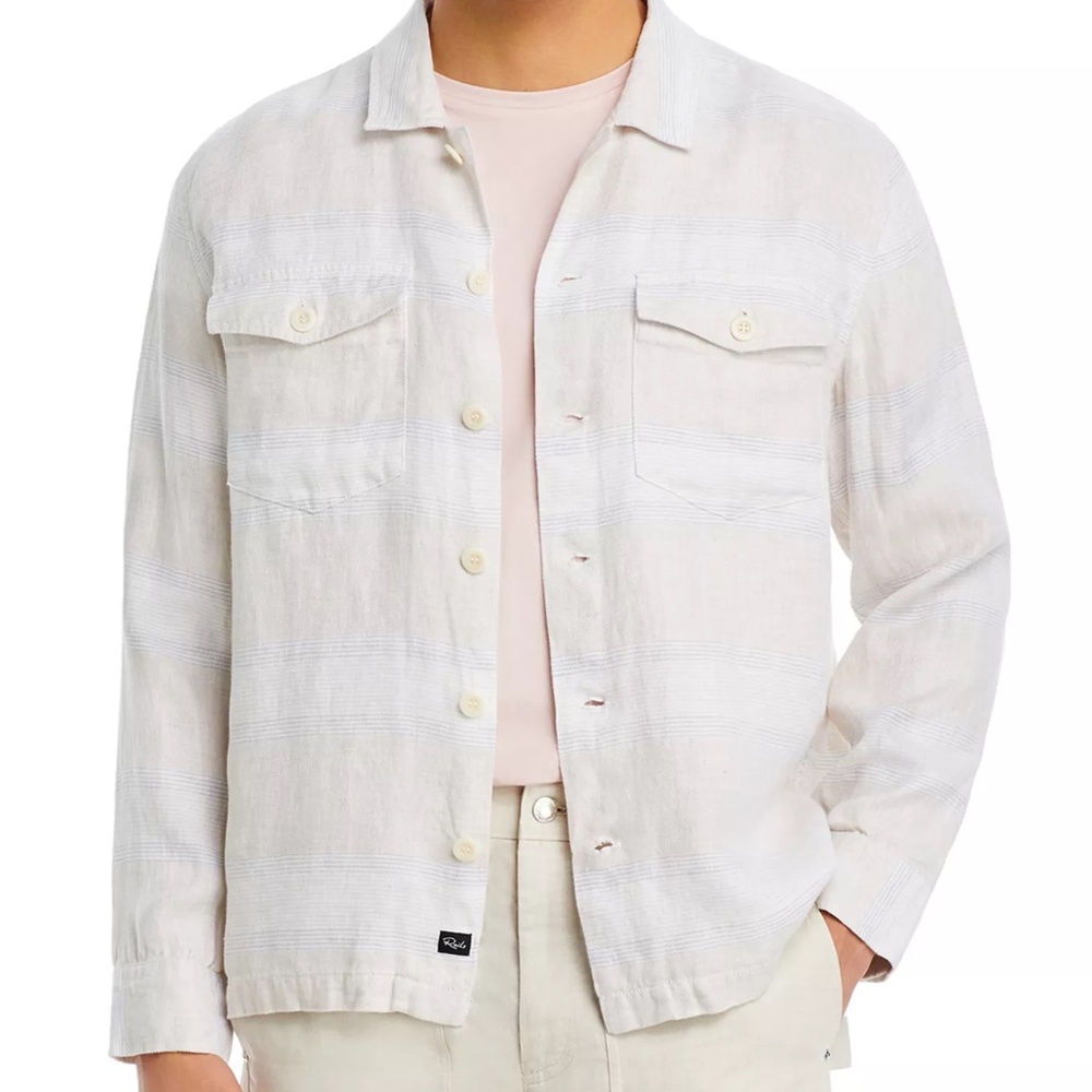 NWT Rails Kerouac Linen Shacket | Men’s Large | W… - image 1